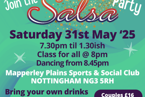 Salsa Party - Saturday 31st May