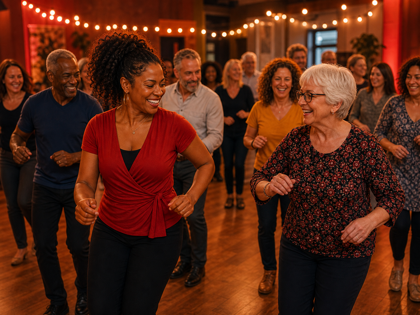 Salsa-led wellbeing and community event activity in Belper