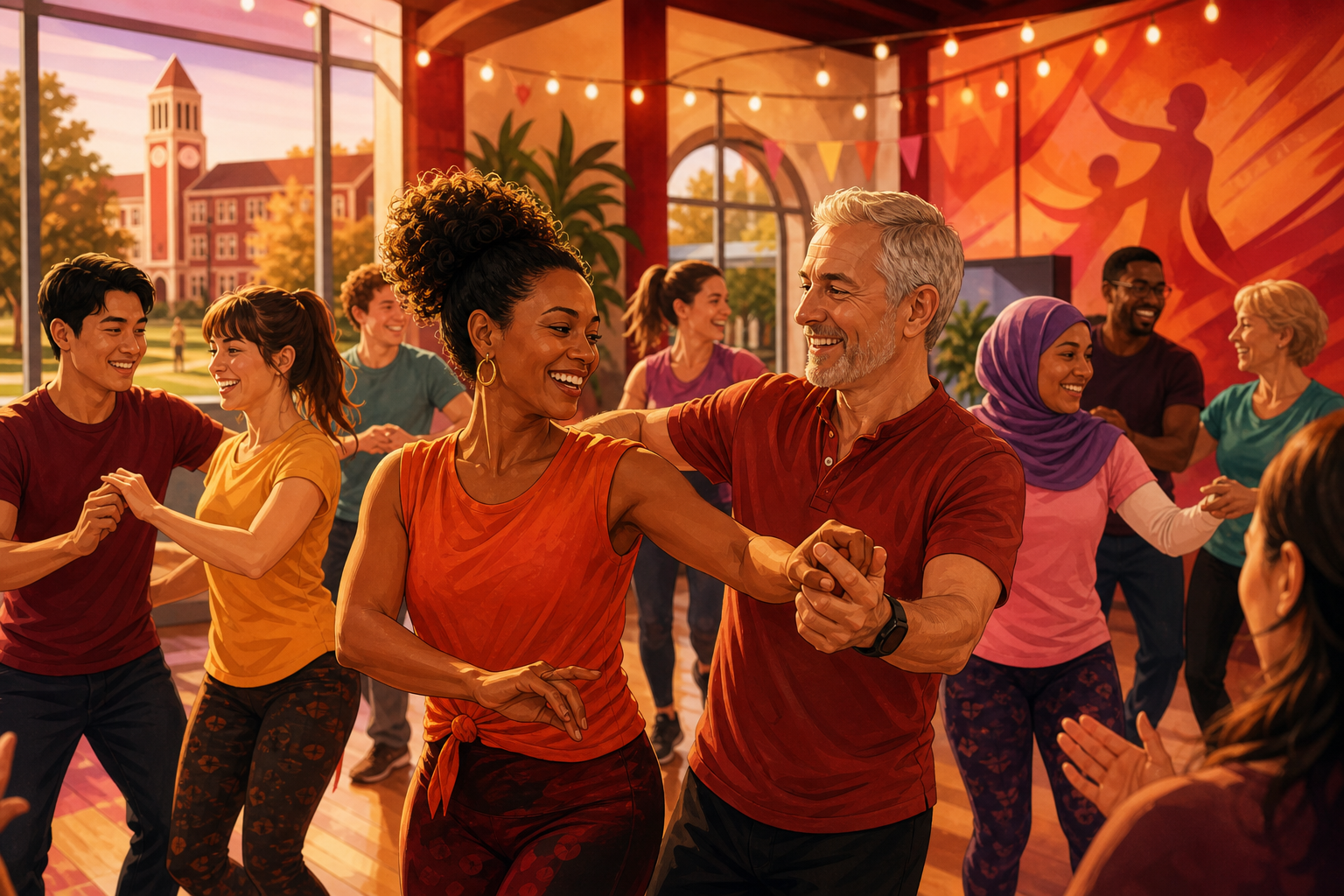Salsa-led wellbeing and community event activity in Loughborough