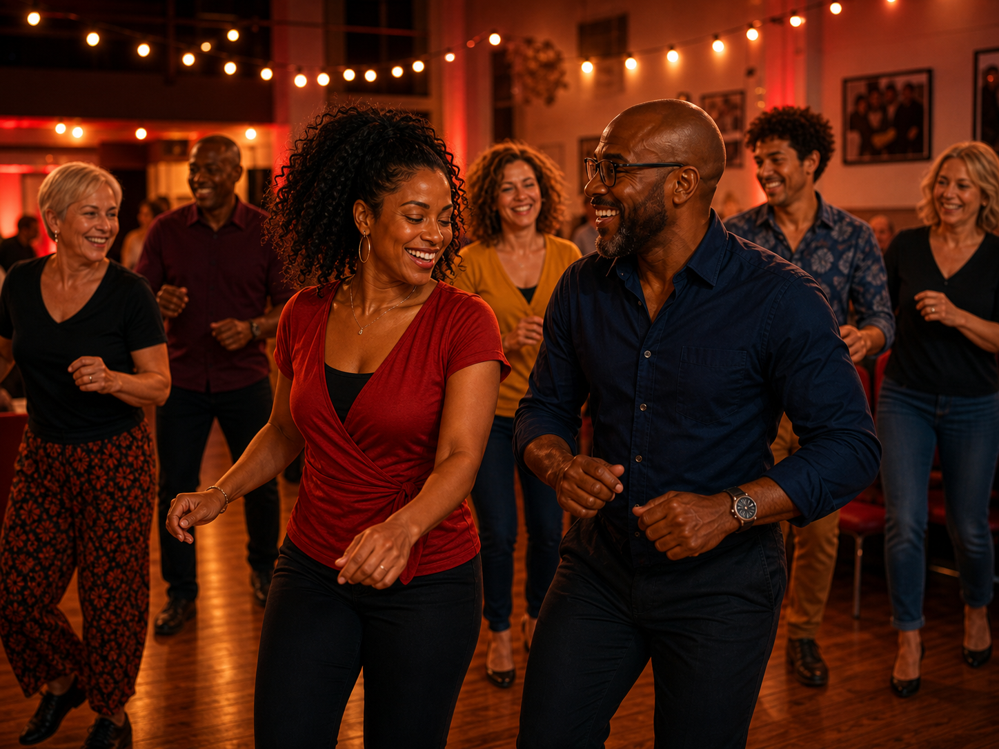 Salsa-led wellbeing and community event activity in Mapperley