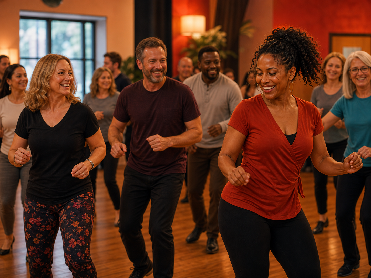 Salsa-led wellbeing and community event activity in Ripley