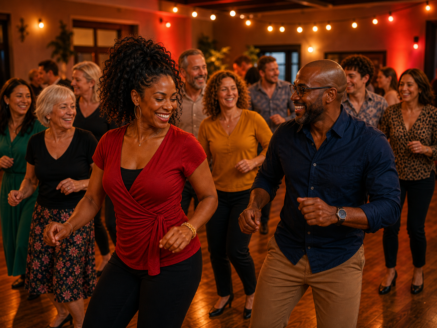 Salsa-led wellbeing and community event activity in Swadlincote